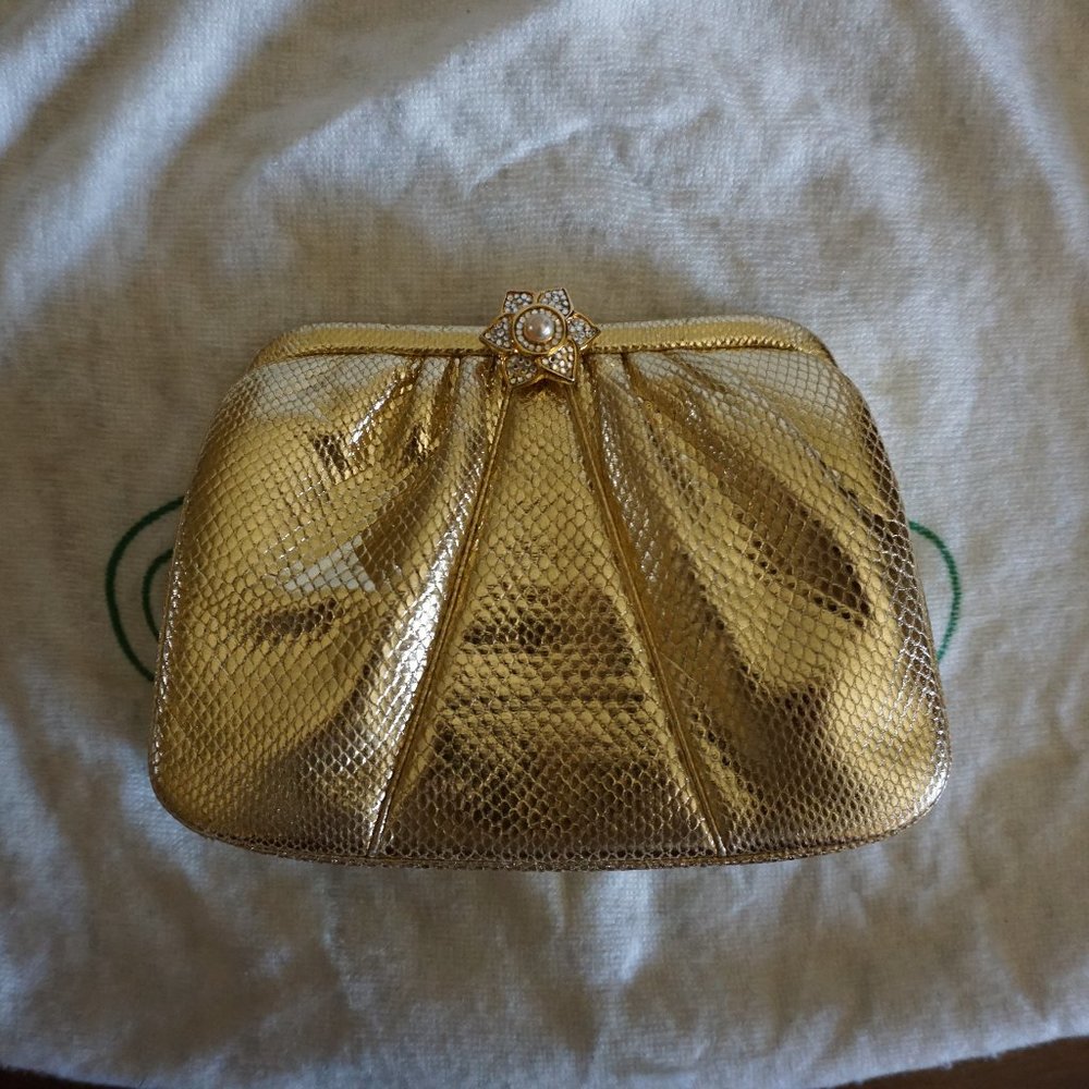 Judith Leiber Gold Clutch/Handbag